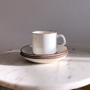 Vintage J&G Meakin Saucers (3) 🤎